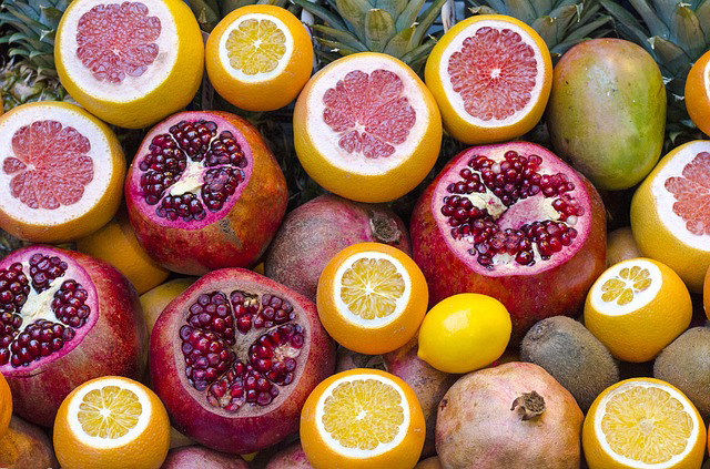 image of Fresh citrus and pomegranates