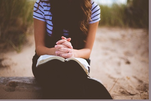 image of girl with bible